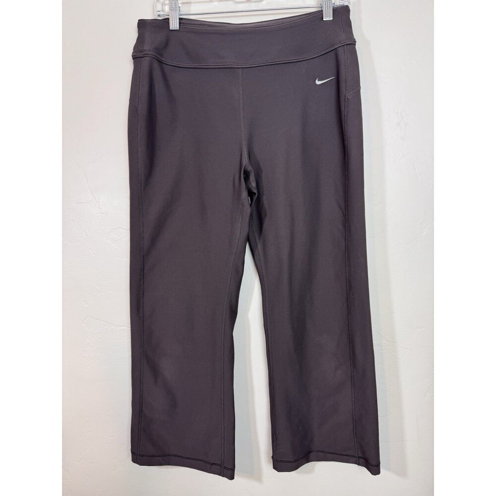 Nike Fit Dry Active Pants Women's Medium Sports Bottom Running Capri Flare Leg